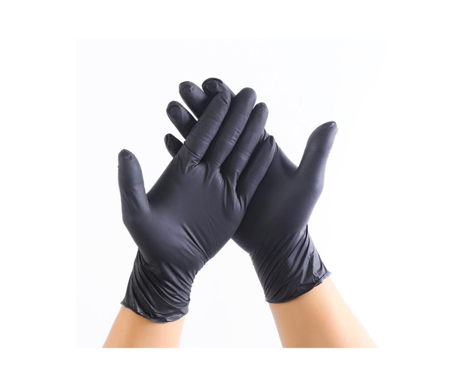 Guantes de Nitrilo Extra Resistencia – Negro 10/100 pz