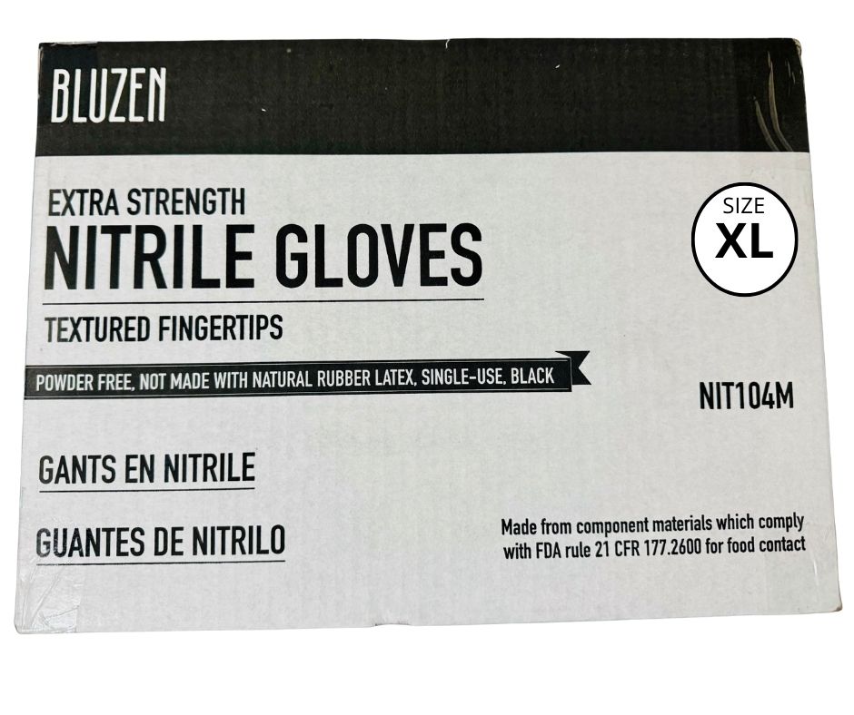 Guantes de Nitrilo Extra Resistencia – Negro 10/100 pz - Image 2