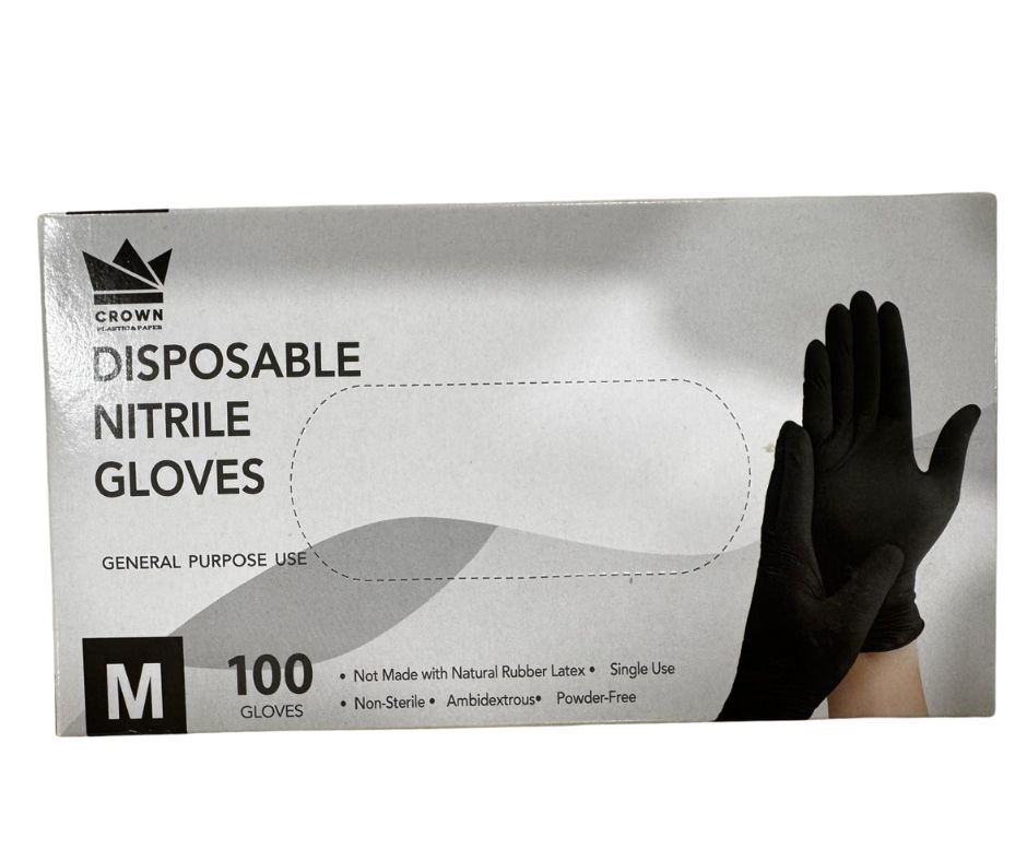 Guantes de Nitrilo Extra Resistencia – Negro 10/100 pz - Image 3